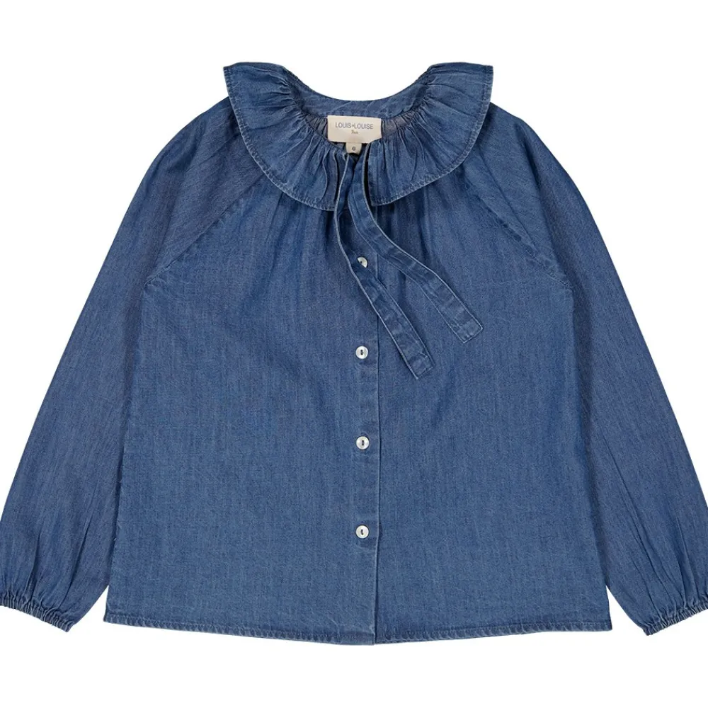 LOUIS LOUISE Blouses, Chemises, Tee-Shirts*BLOUSE ANGELE CHAMBRAY