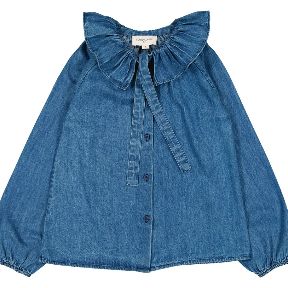 LOUIS LOUISE Blouses, Chemises, Tee-Shirts*BLOUSE ANGELE CHAMBRAY