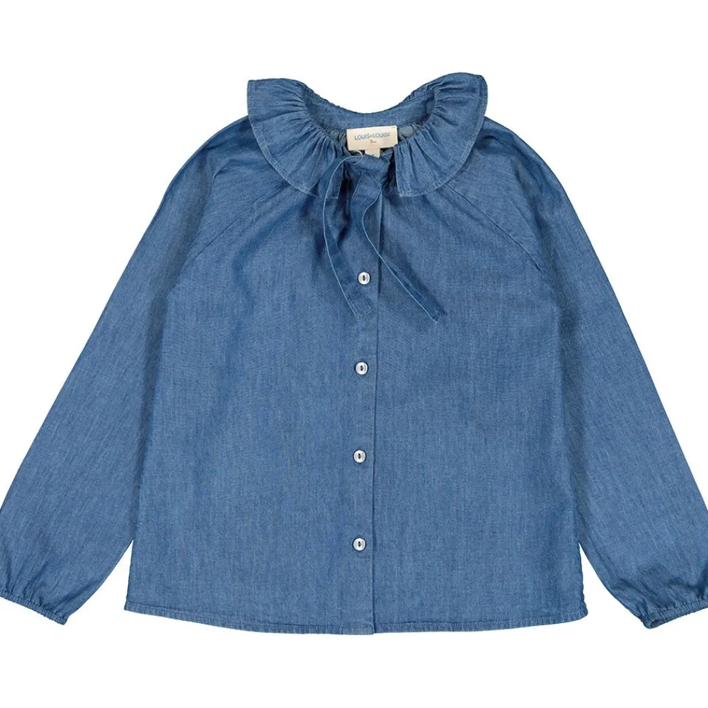 LOUIS LOUISE Blouses, Chemises, Tee-Shirts*BLOUSE ANGELE CHAMBRAY