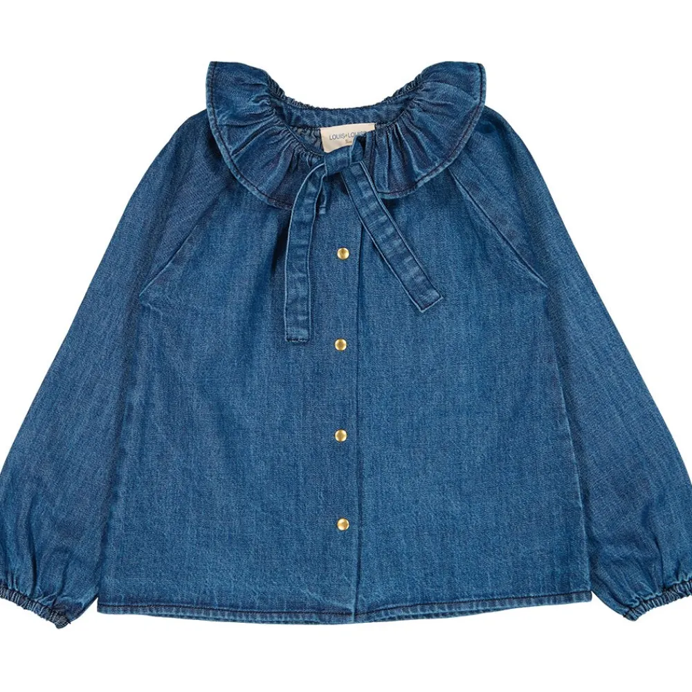 LOUIS LOUISE Blouses, Chemises, Tee-Shirts*Blouse Angele Denim