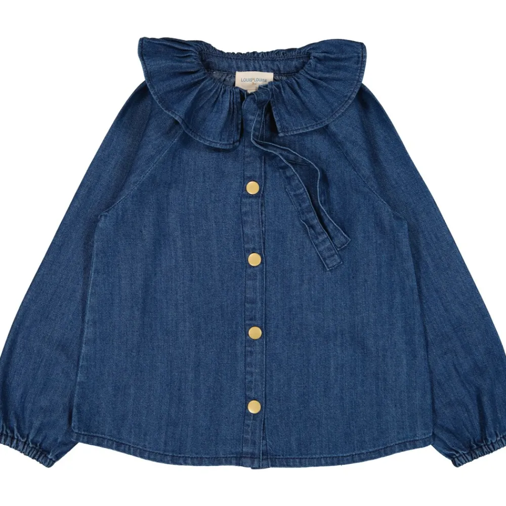 LOUIS LOUISE Blouses, Chemises, Tee-Shirts*BLOUSE ANGELE DENIM FIN