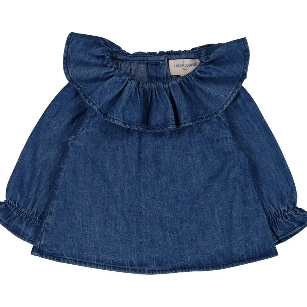 LOUIS LOUISE Blouses, Hauts Bébé Fille*BLOUSE LILIE DENIM FIN