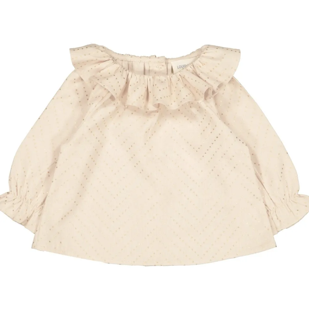 LOUIS LOUISE Tenues De Fête | Blouses, Hauts Bébé Fille*BLOUSE LILIE TWILL POIS DORÉ