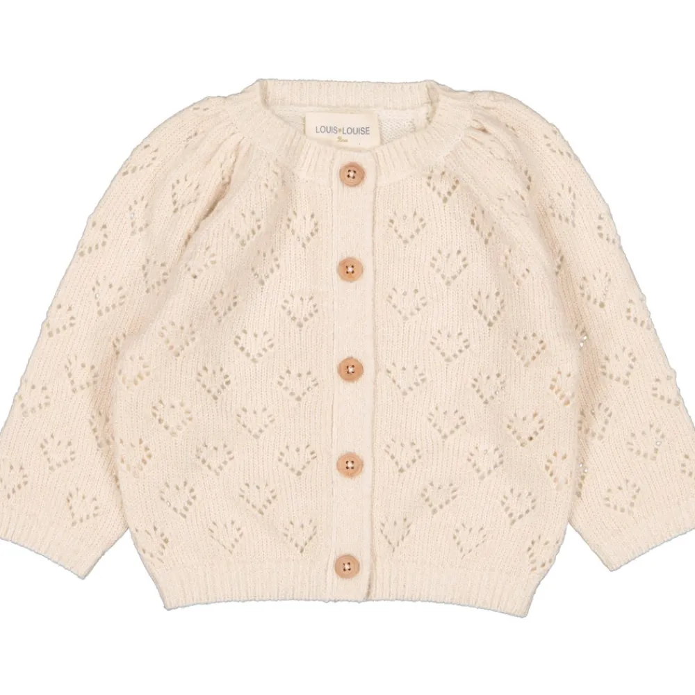 LOUIS LOUISE Matchy Matchy | Tenues De Fête*CARDIGAN SUCRINE LAINE MÉLANGÉE COEUR LUREX