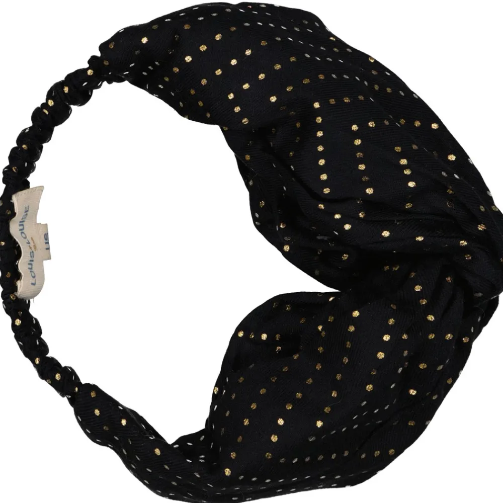 LOUIS LOUISE Matchy Matchy | Tenues De Fête*HEADBAND FRANCESCA TWILL POIS DORÉ