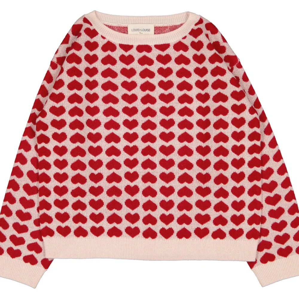 LOUIS LOUISE Matchy Matchy | Tenues De Fête*PULL MAIKA LAINE MÉLANGÉE COEUR