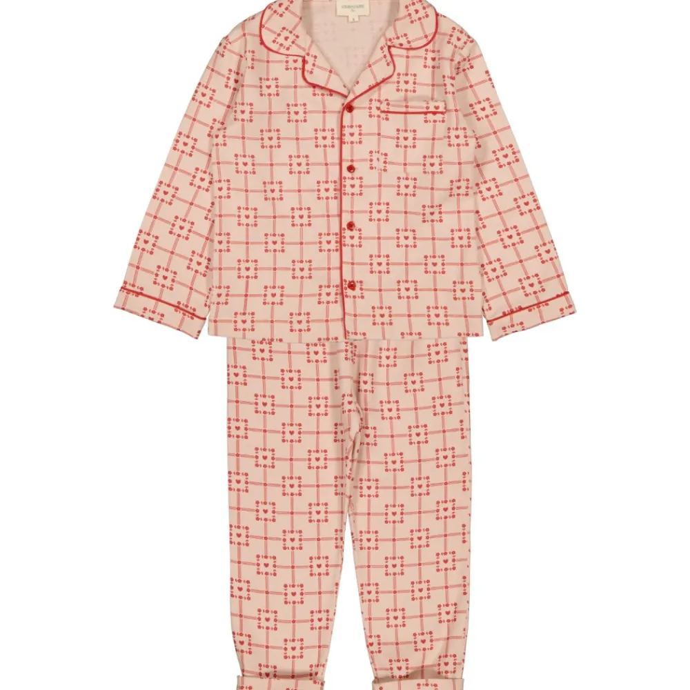 LOUIS LOUISE Pyjamas, Chemises De Nuit*PYJAMAS MINUIT TWILL CARRÉ COEUR