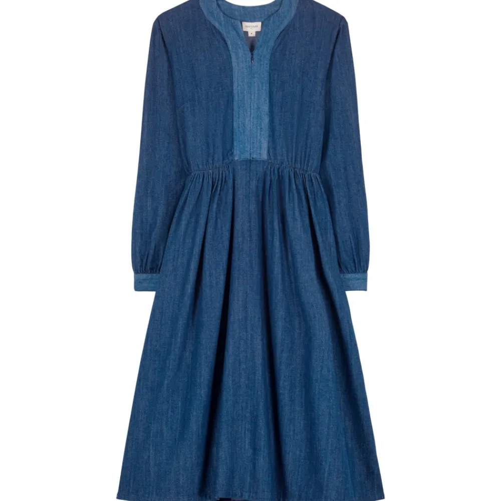 LOUIS LOUISE Robes*ROBE KATHARINA DENIM FIN