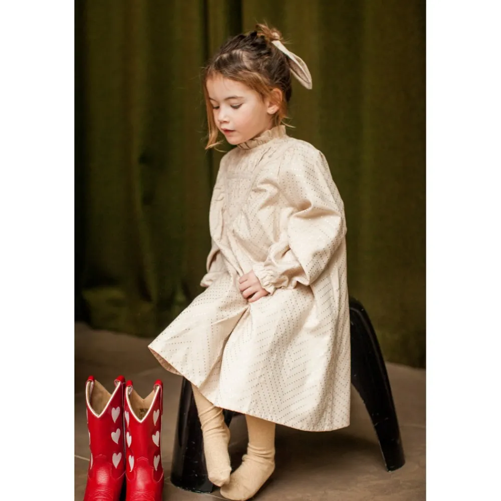 robe_manon_twill_pois_dor_3.webp LOUIS LOUISE Matchy Matchy | Tenues De Fête*ROBE MANON TWILL POIS DORÉ