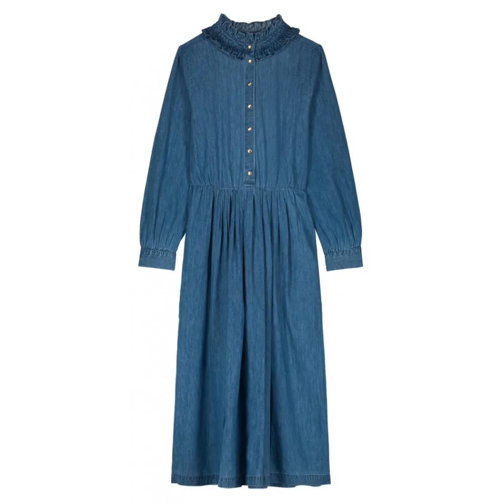 LOUIS LOUISE Robes*ROBE MARLENE CHAMBRAY