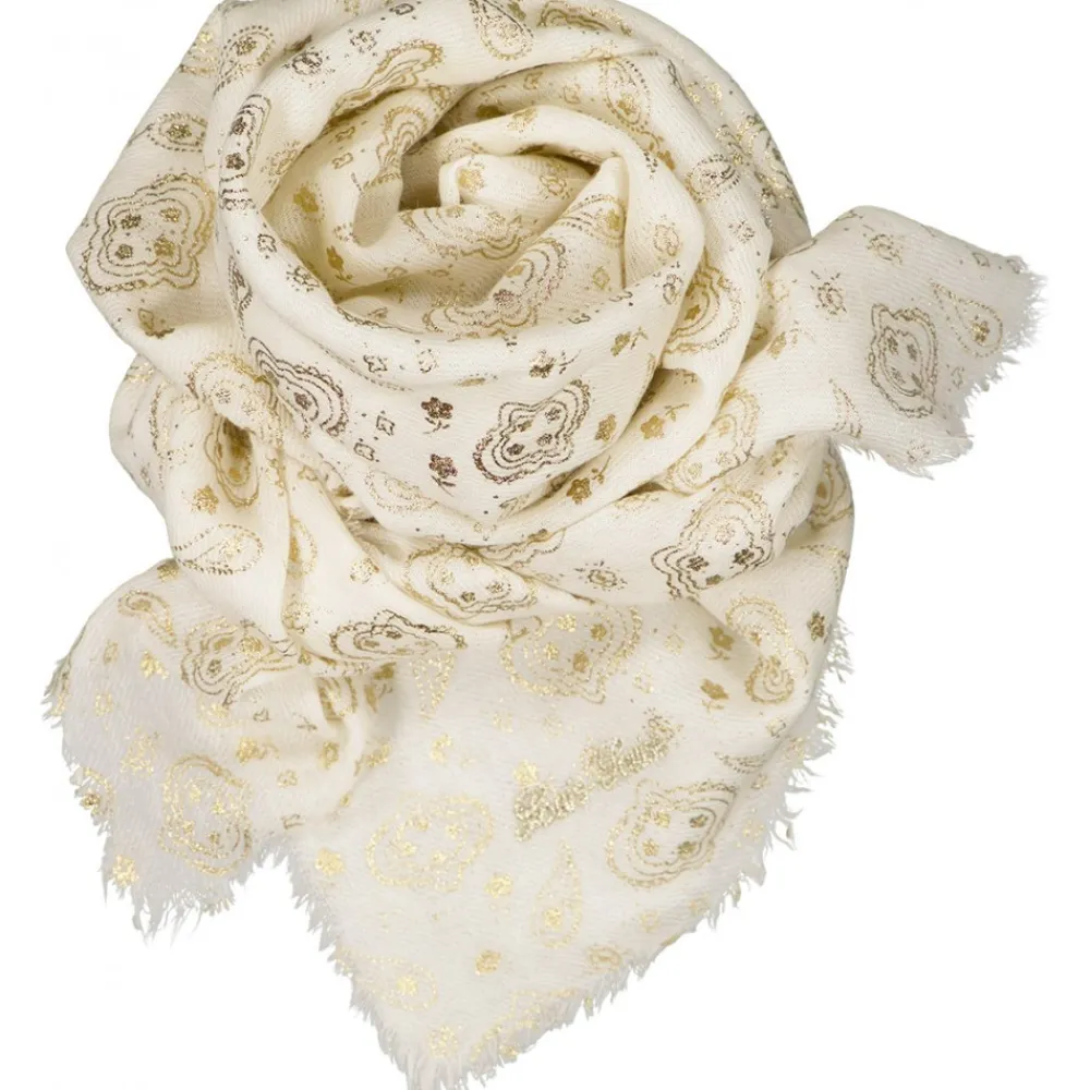 LOUIS LOUISE Bonnets, Écharpes*Scarf Fanfan Wool Bandana Gold